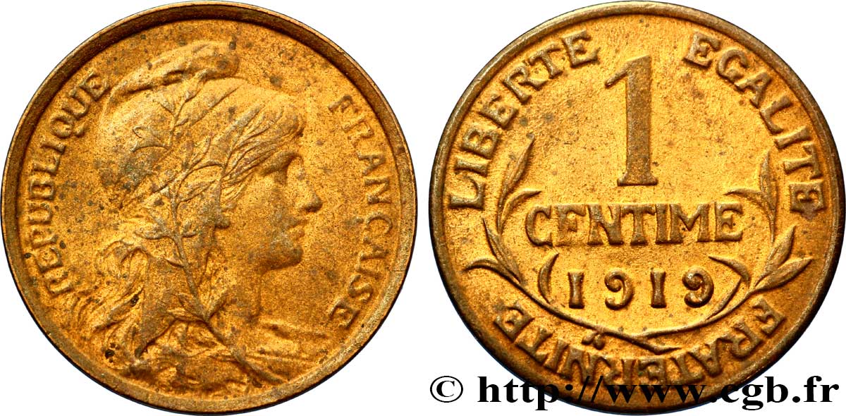 1 centime Daniel-Dupuis 1919 Paris F.105/18 SUP60 