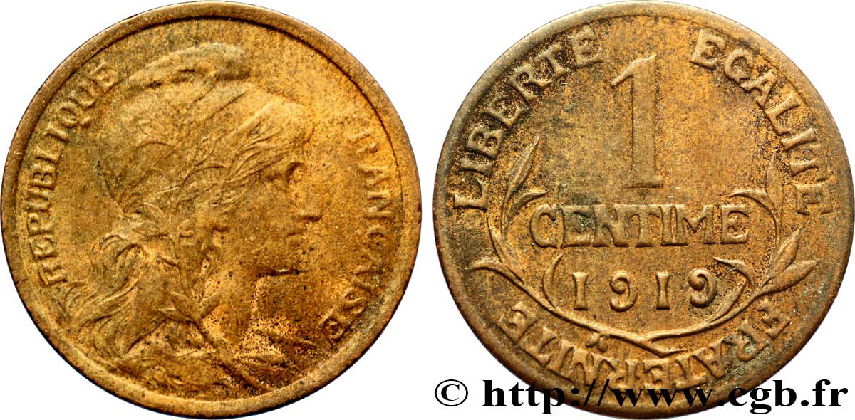 1 centime Daniel-Dupuis 1919 Paris F.105/18 TTB48 