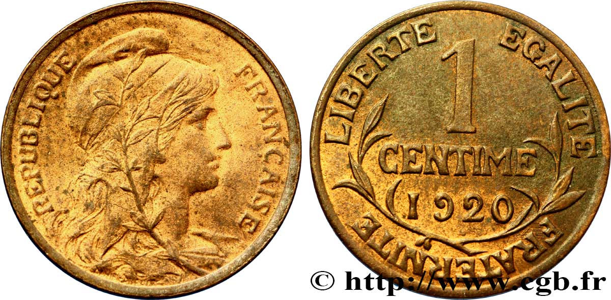 1 centime Daniel-Dupuis 1920 Paris F.105/19 AU58 