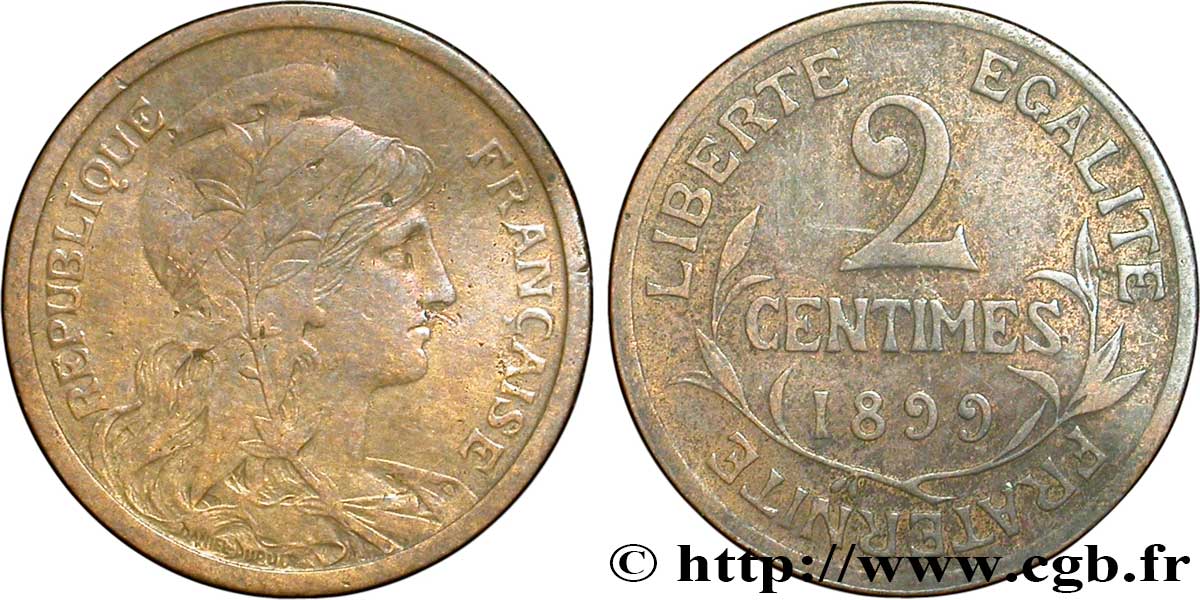 2 centimes Daniel-Dupuis 1899 Paris F.110/3 B12 