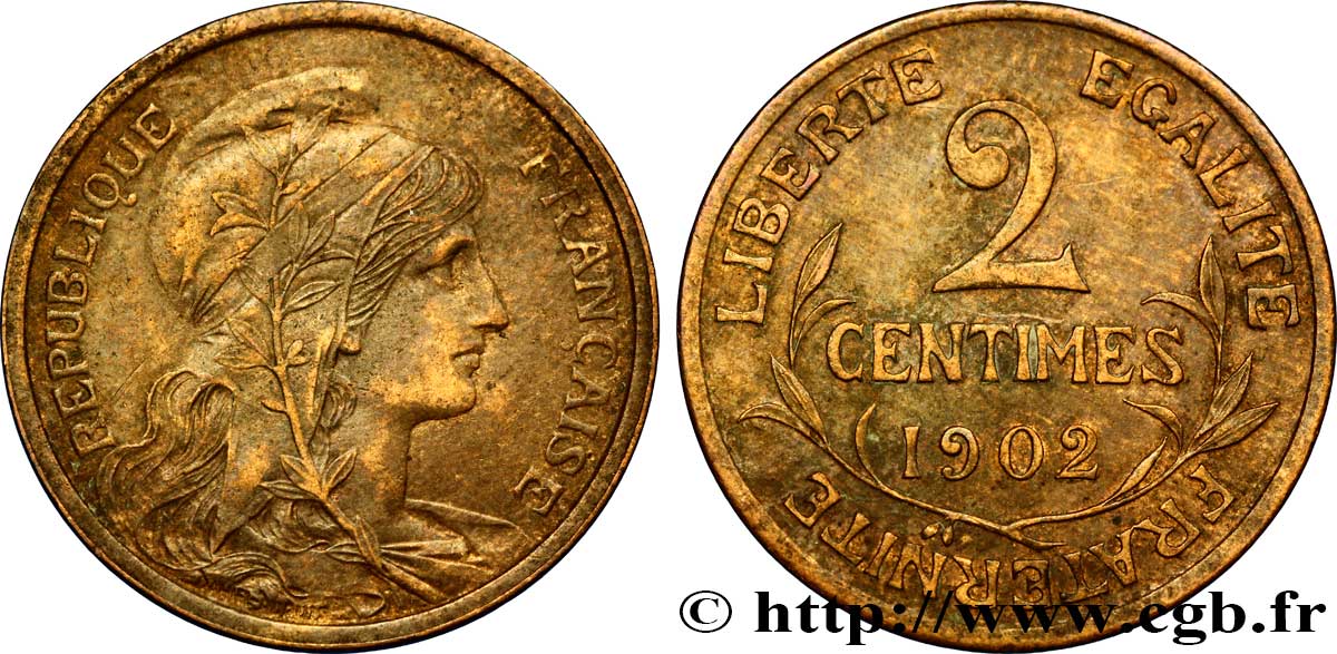 2 centimes Daniel-Dupuis 1902 Paris F.110/7 BB40 