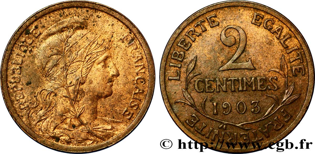 2 centimes Daniel-Dupuis 1903 Paris F.110/8 BB48 