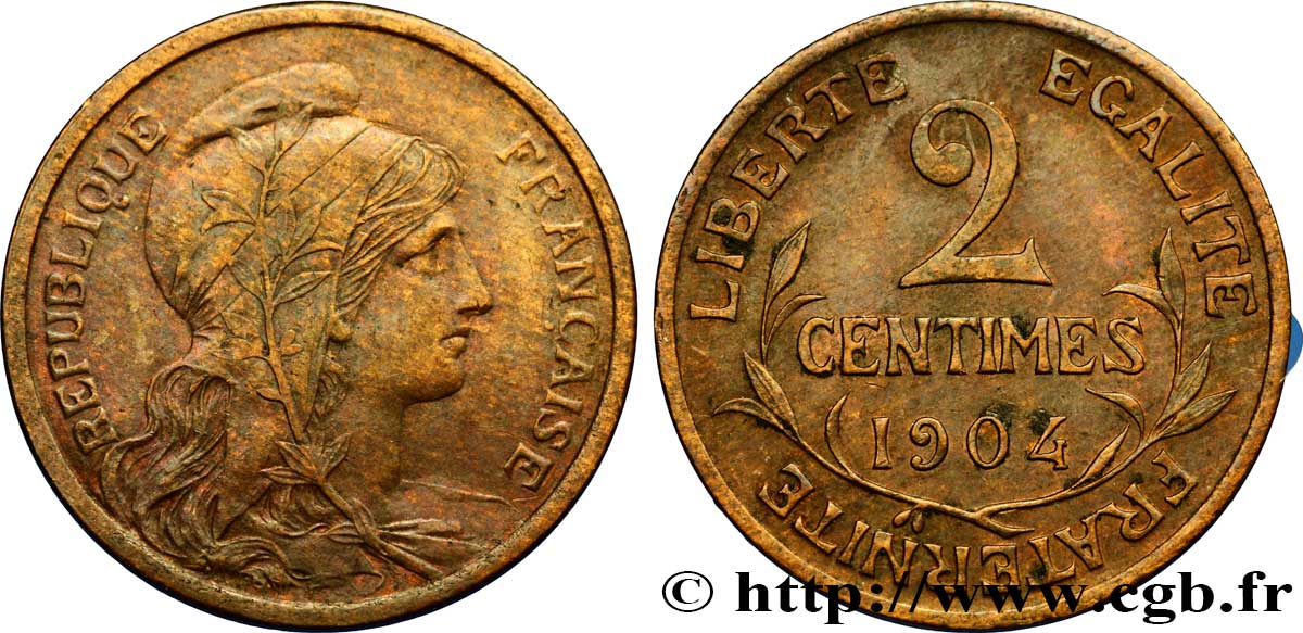 2 centimes Daniel-Dupuis 1904 Paris F.110/9 TTB48 