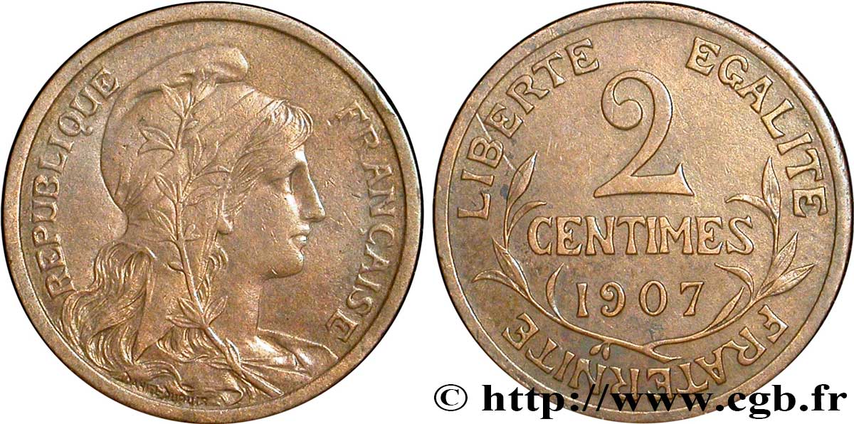 2 centimes Daniel-Dupuis 1907 Paris F.110/10 TTB48 