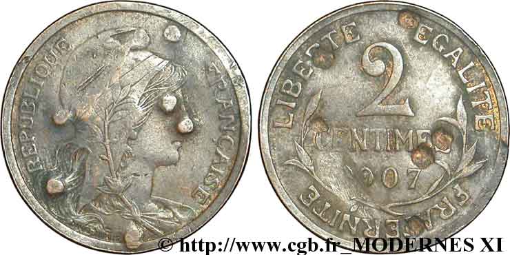 2 centimes Daniel-Dupuis 1907 Paris F.110/10 B12 