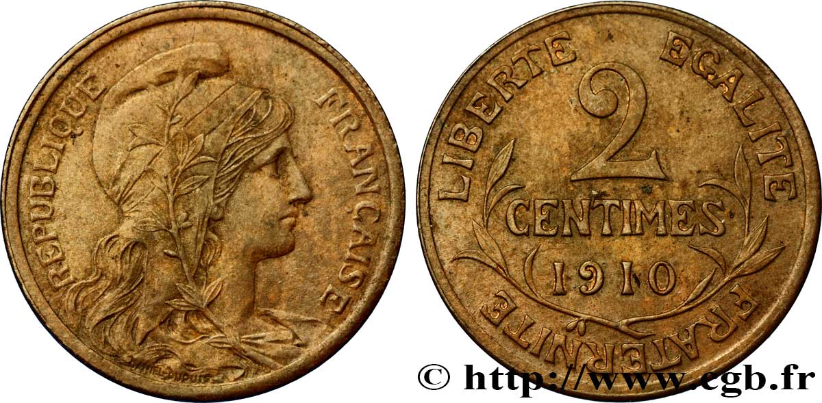 2 centimes Daniel-Dupuis 1910 Paris F.110/13 BB48 