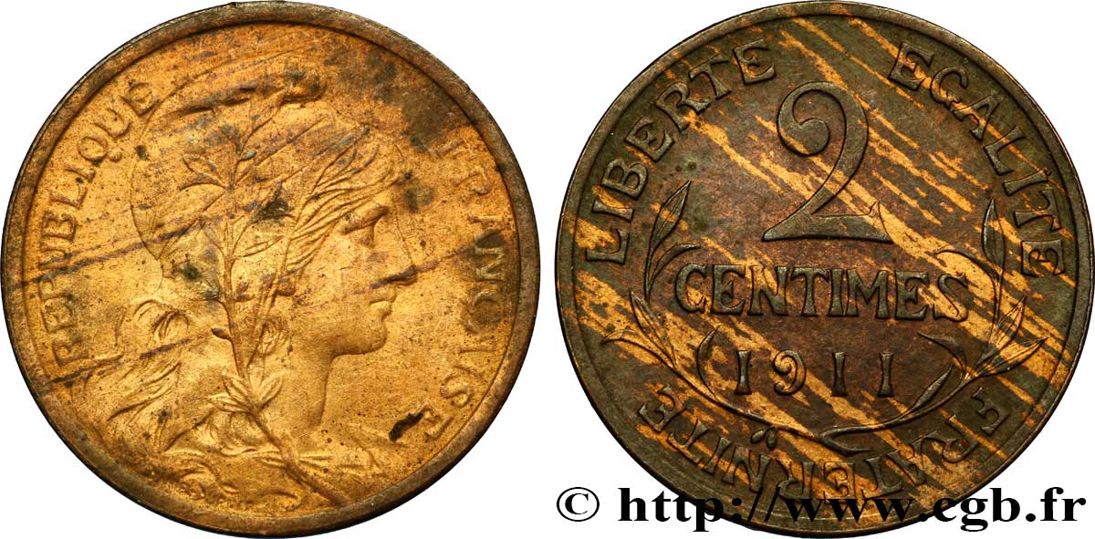 2 centimes Daniel-Dupuis 1911 Paris F.110/14 EBC 