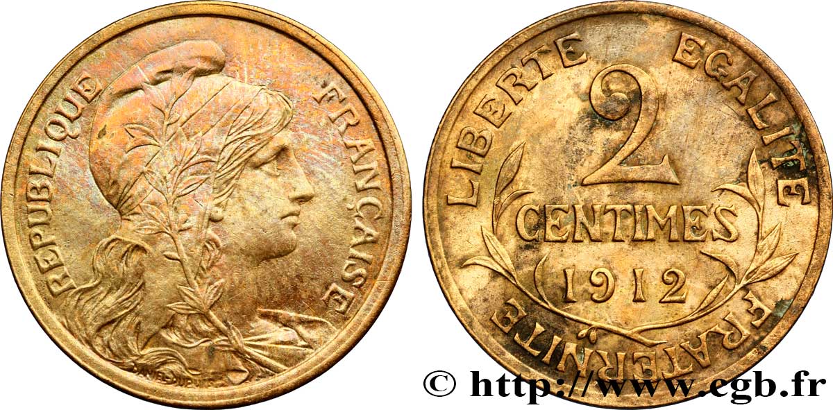 2 centimes Daniel-Dupuis 1912 Paris F.110/15 BB48 