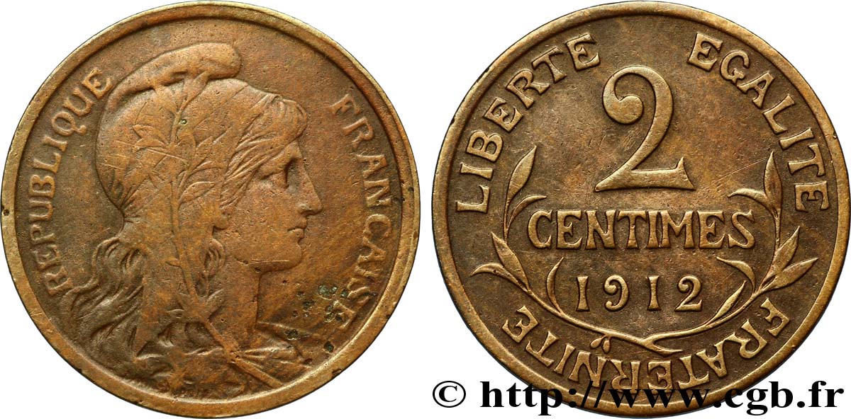 2 centimes Daniel-Dupuis 1912 Paris F.110/15 MB20 