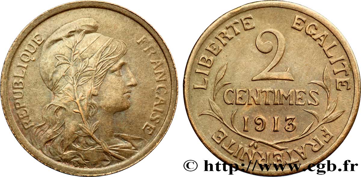 2 centimes Daniel-Dupuis 1913 Paris F.110/16 MBC48 
