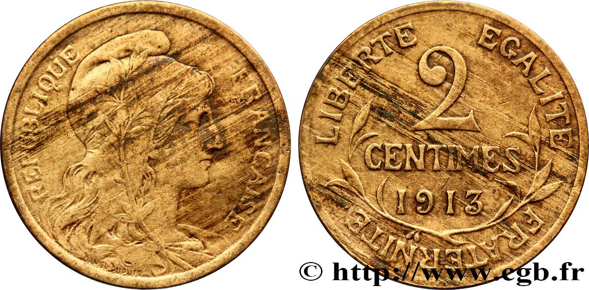 2 centimes Daniel-Dupuis 1913 Paris F.110/16 TTB 
