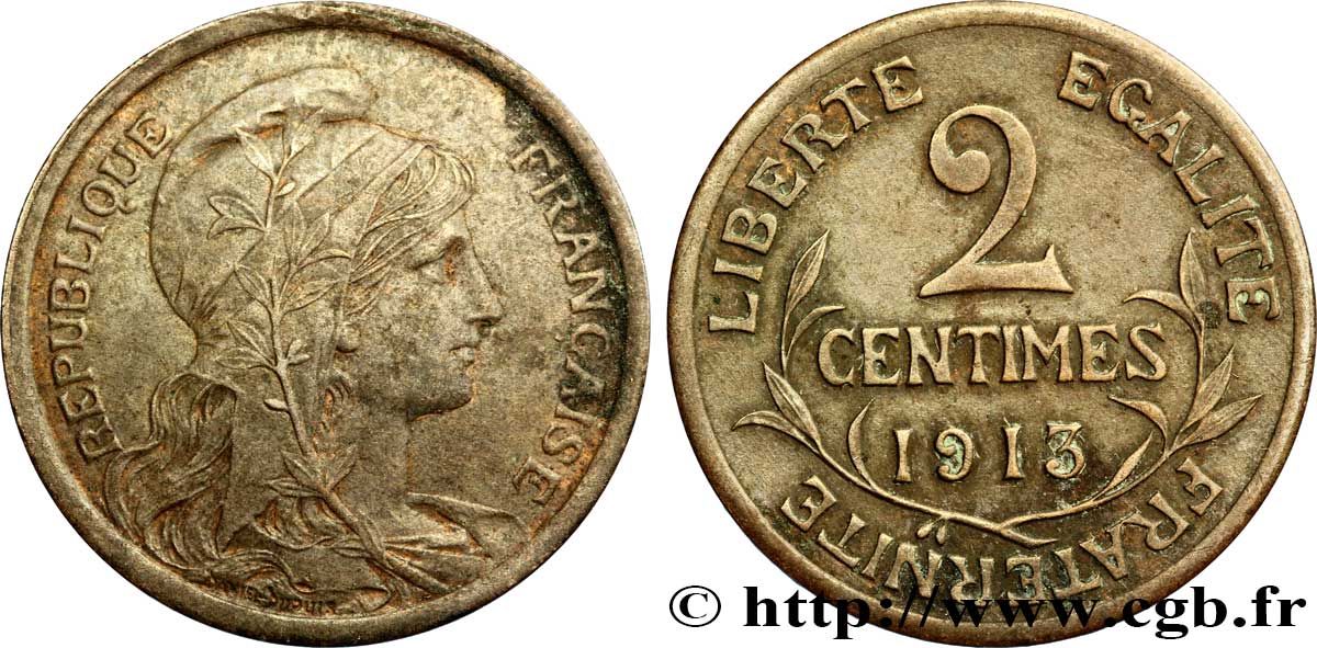 2 centimes Daniel-Dupuis 1913 Paris F.110/16 TB35 