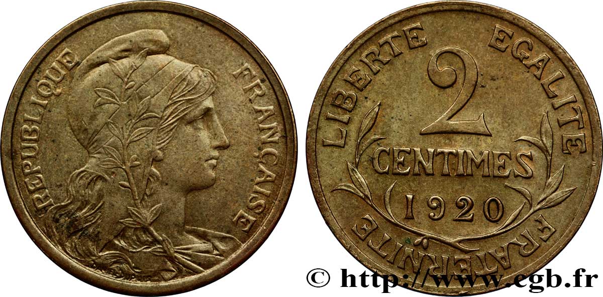 2 centimes Daniel-Dupuis 1920 Paris F.110/20 BB54 