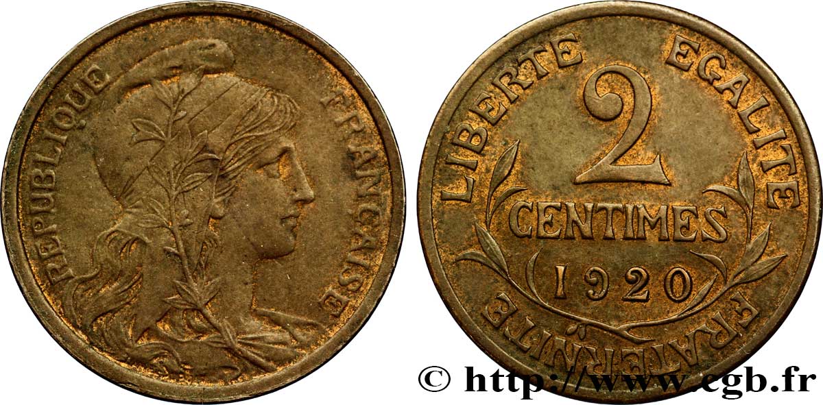 2 centimes Daniel-Dupuis 1920 Paris F.110/20 BB48 