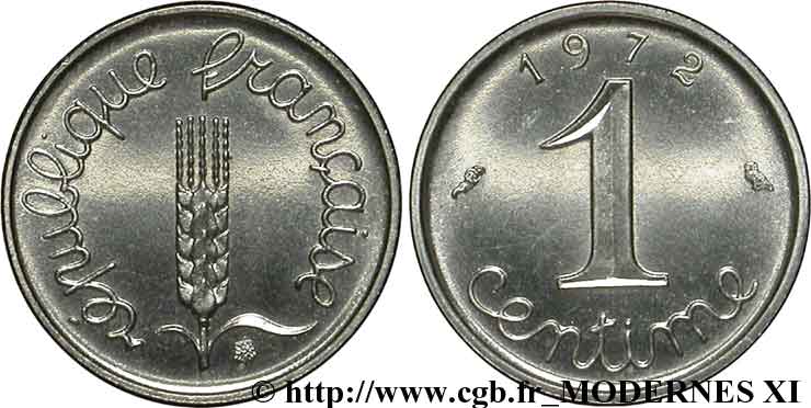 1 centime Épi 1972 Paris F.106/22 SPL63 