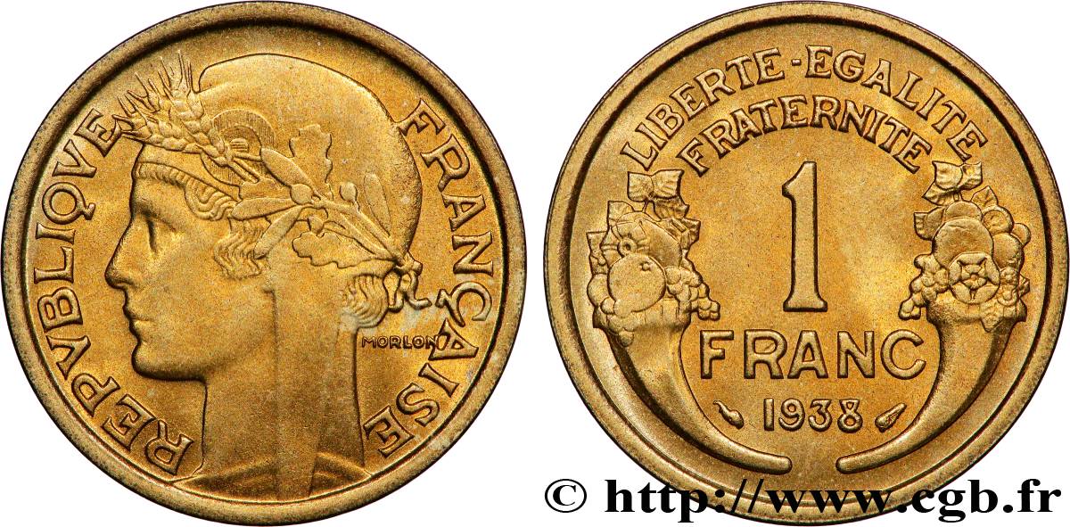1 franc Morlon 1938 Paris F.219/9 FDC65 