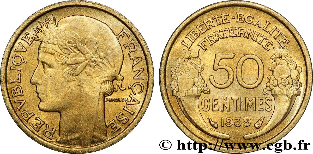 50 centimes Morlon 1939  F.192/15 FDC65 