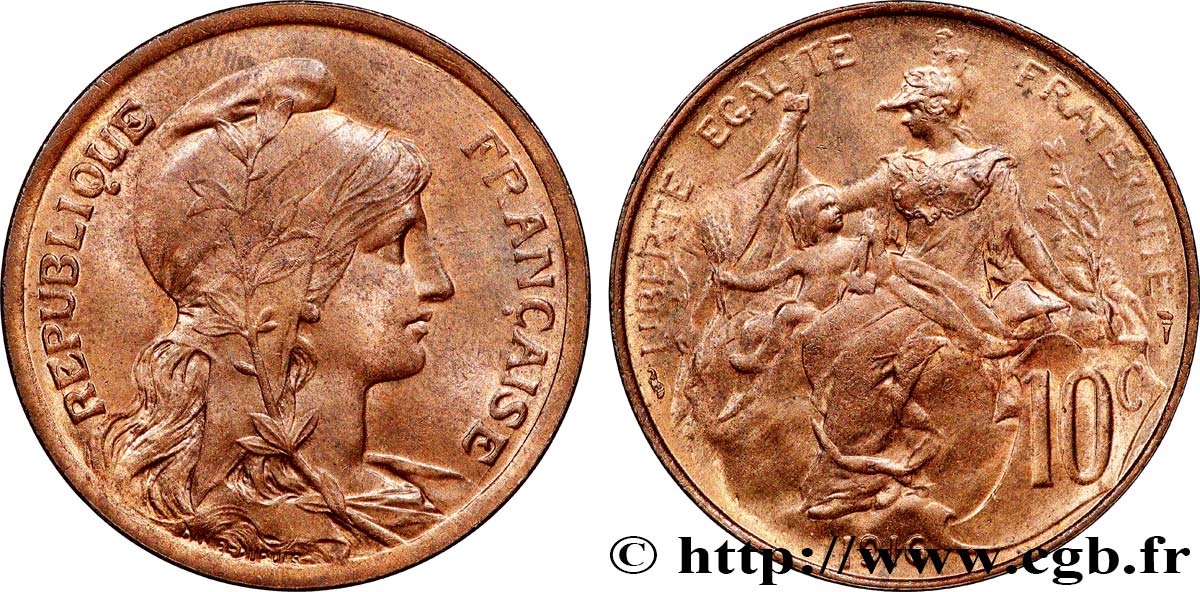 10 centimes Daniel-Dupuis 1916  F.136/26 MS63 