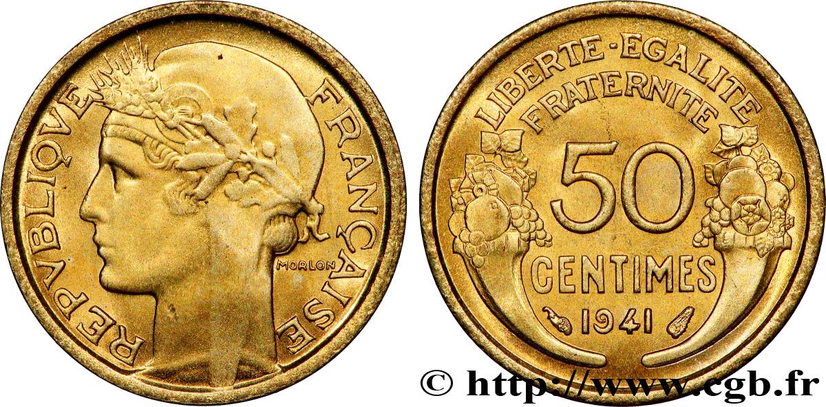 50 centimes Morlon 1941  F.192/18 FDC65 