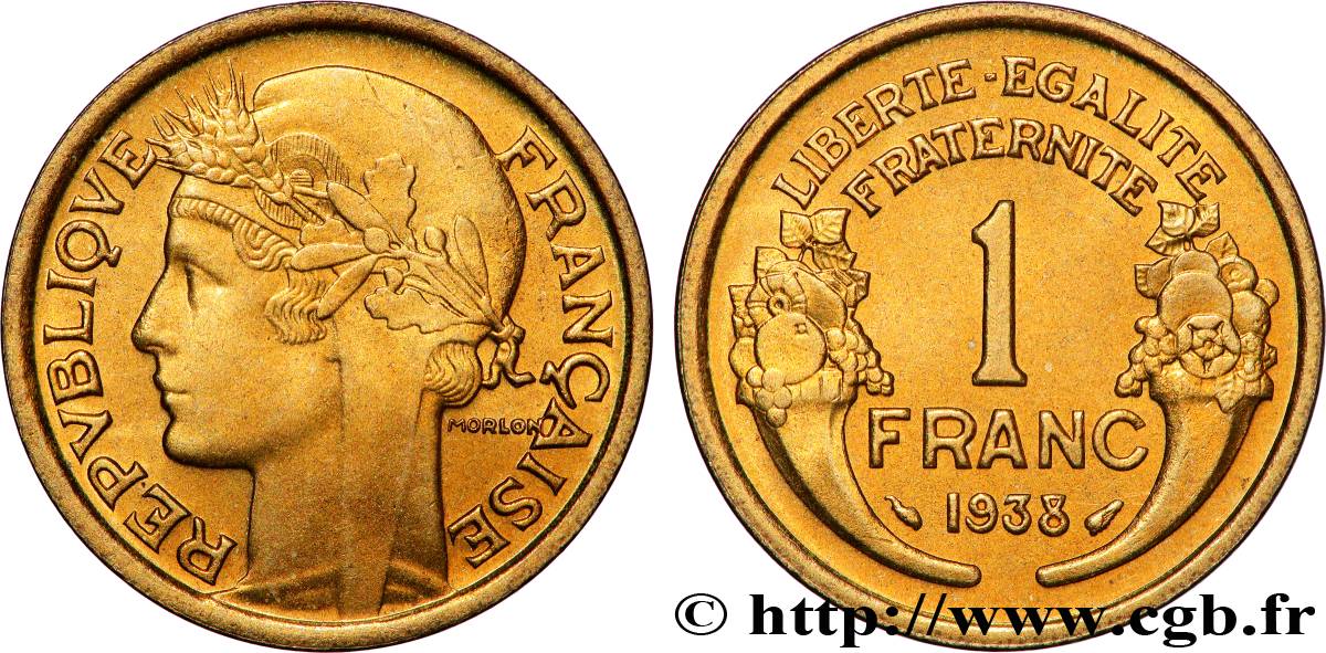 1 franc Morlon 1938 Paris F.219/9 ST65 