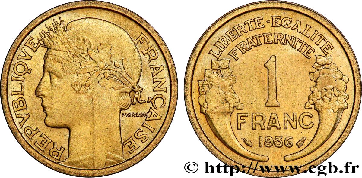 1 franc Morlon 1936  F.219/7 fST64 