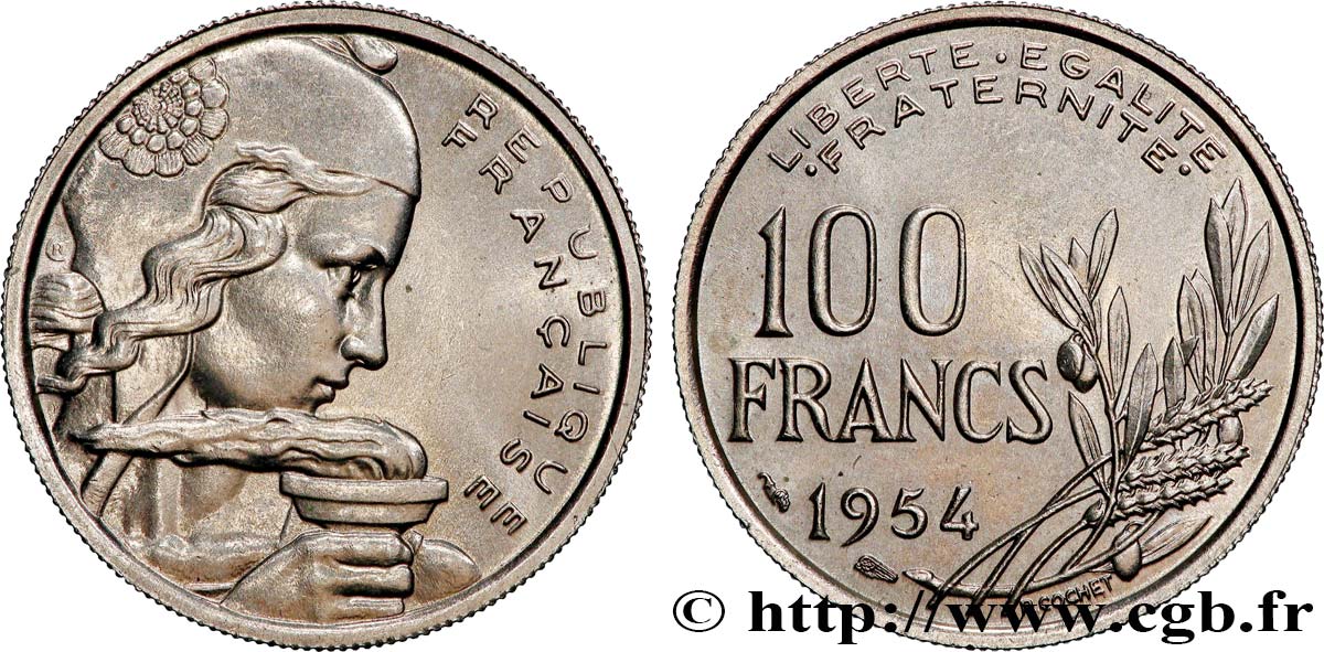 100 francs Cochet 1954  F.450/2 SPL64 