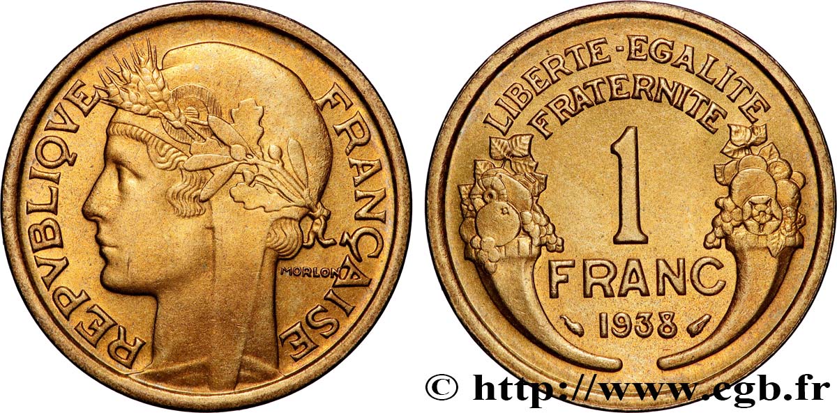 1 franc Morlon 1938 Paris F.219/9 FDC65 