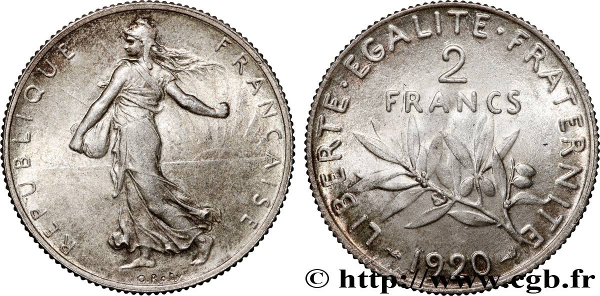 2 francs Semeuse 1920  F.266/22 SUP62 