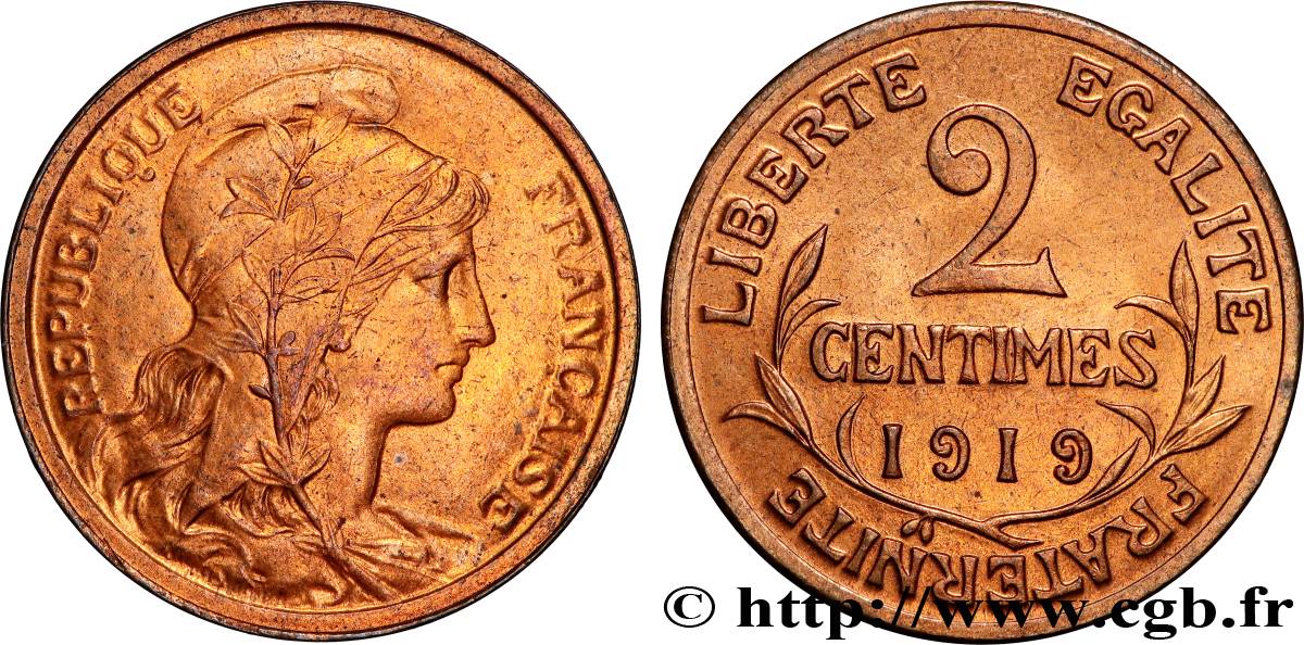 2 centimes Daniel-Dupuis 1919 Paris F.110/19 SPL63 