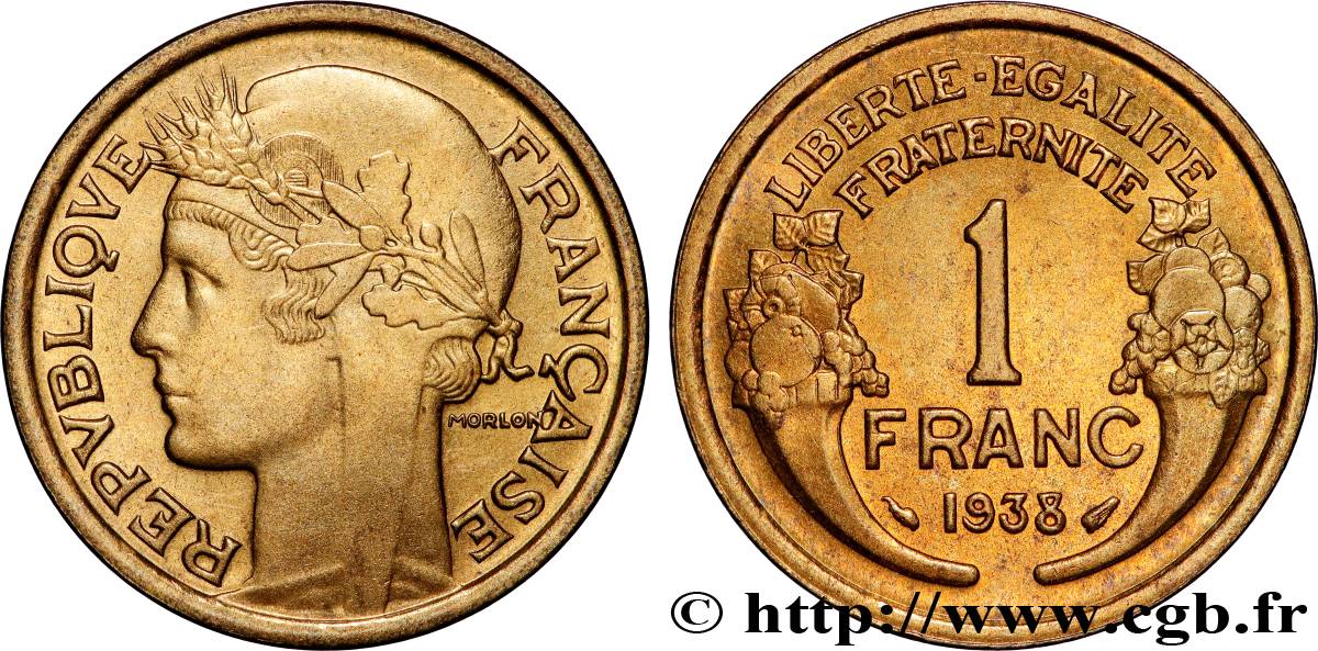 1 franc Morlon 1938 Paris F.219/9 FDC65 