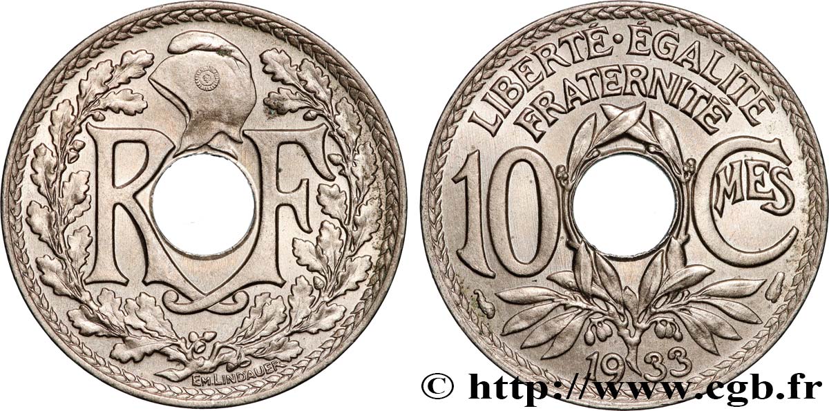 10 centimes Lindauer 1933  F.138/20 SPL64 
