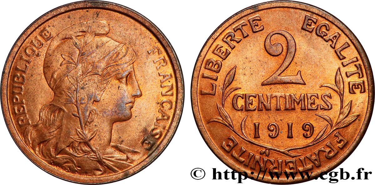 2 centimes Daniel-Dupuis 1919 Paris F.110/19 SPL63 