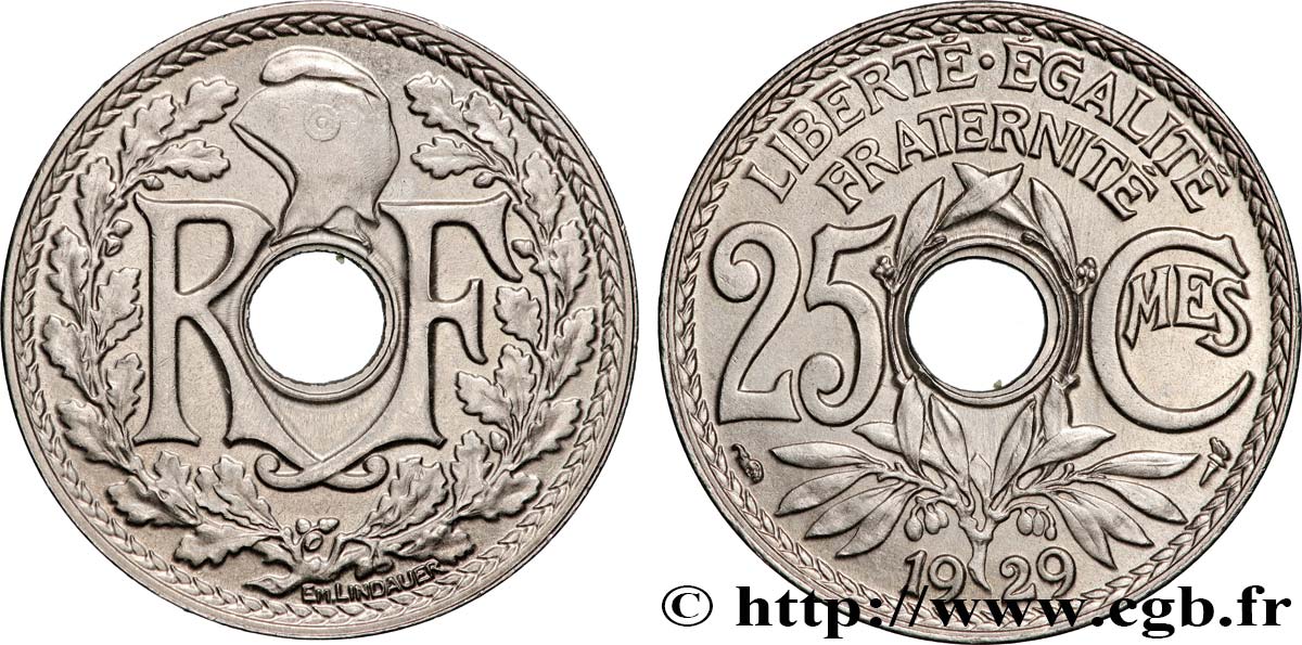 25 centimes Lindauer 1929  F.171/13 FDC65 