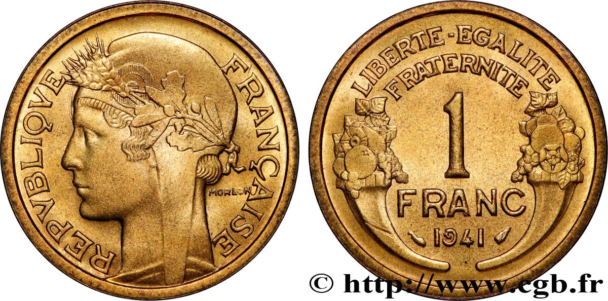 1 franc Morlon 1941 Paris F.219/12 FDC65 