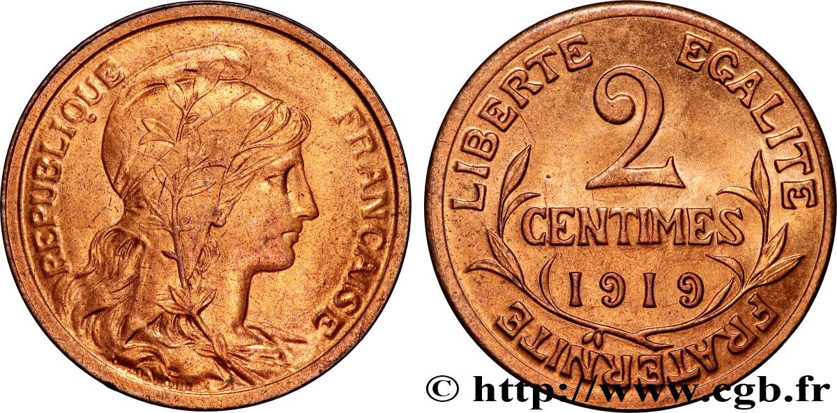 2 centimes Daniel-Dupuis 1919 Paris F.110/19 SPL64 