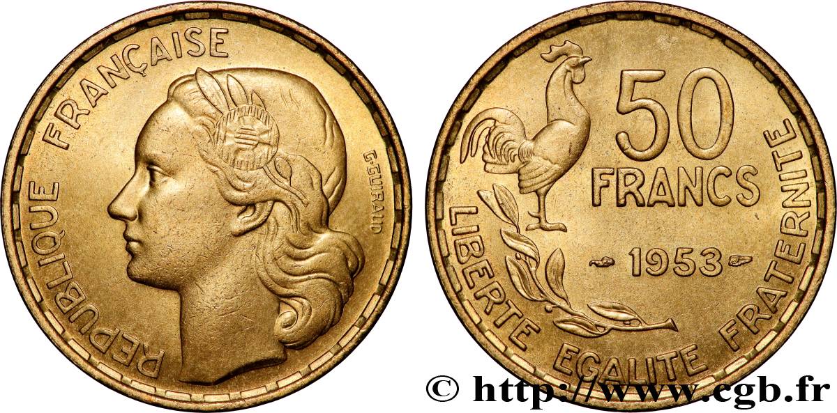50 francs Guiraud 1953  F.425/10 fST63 