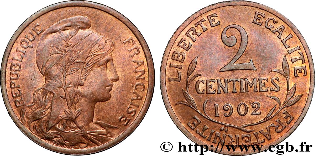 2 centimes Daniel-Dupuis 1902 Paris F.110/7 fST63 