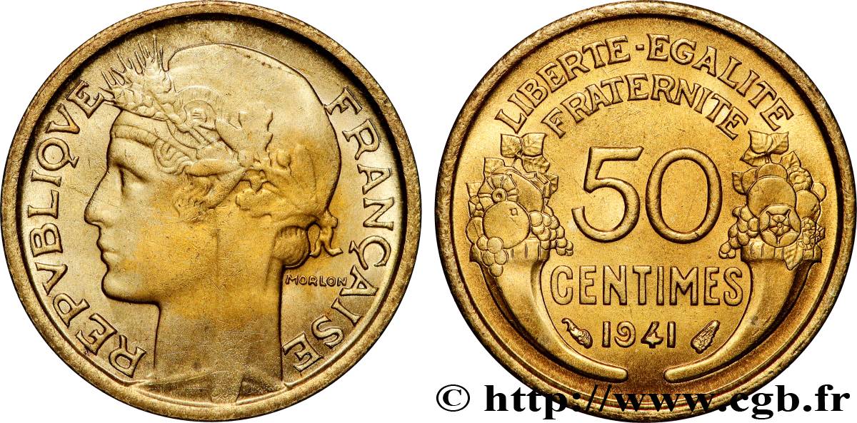 50 centimes Morlon 1941  F.192/18 MS64 