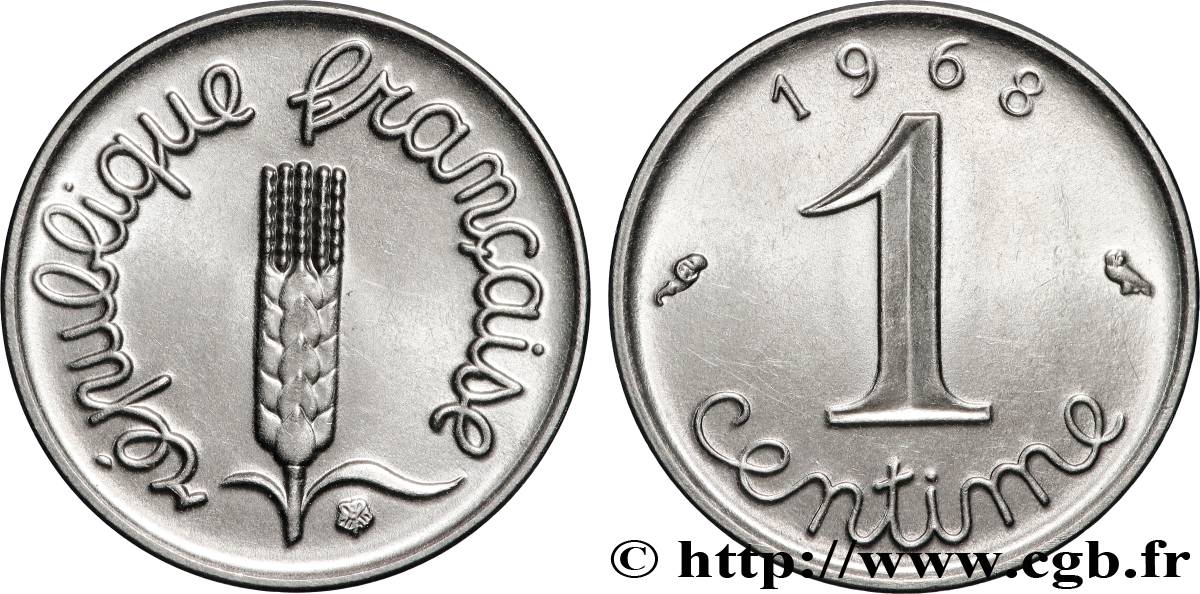 1 centime Épi 1968 Paris F.106/15 MS 
