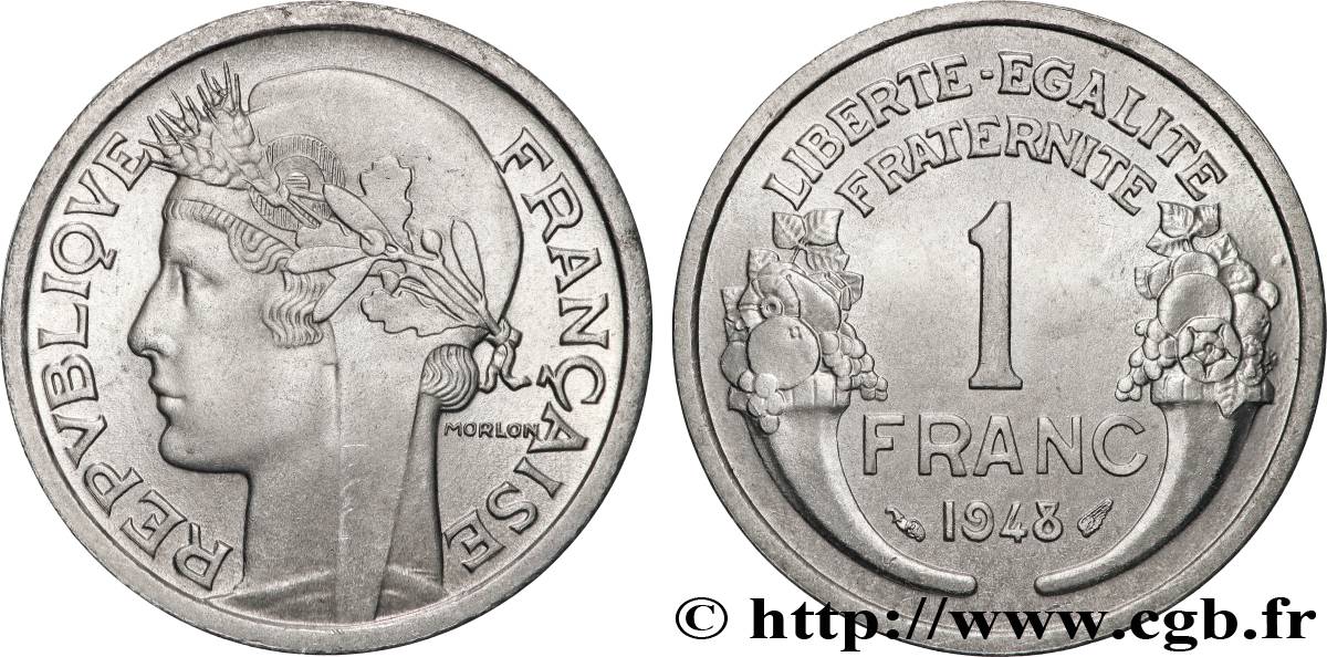 1 franc Morlon, légère 1948  F.221/13 fST64 