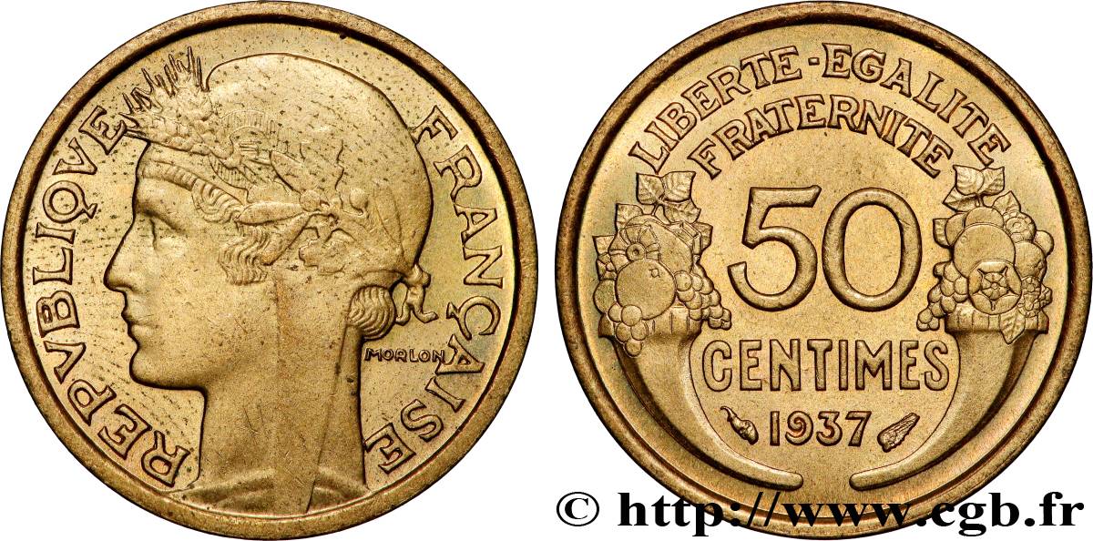 50 centimes Morlon 1937  F.192/13 MS 