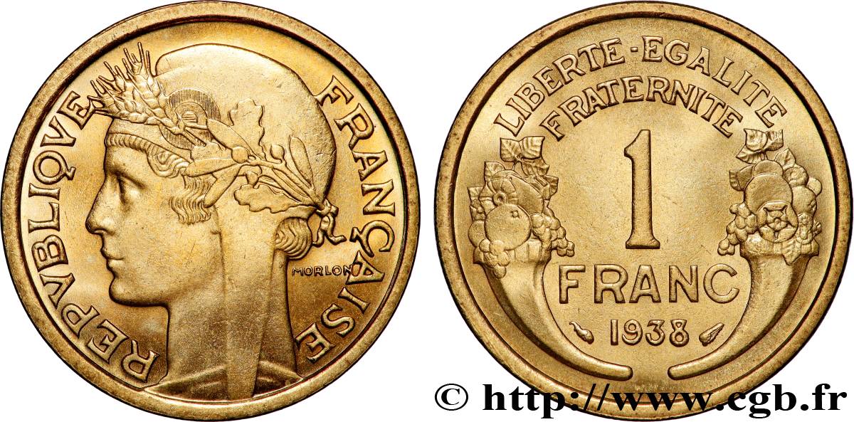 1 franc Morlon 1938 Paris F.219/9 FDC65 