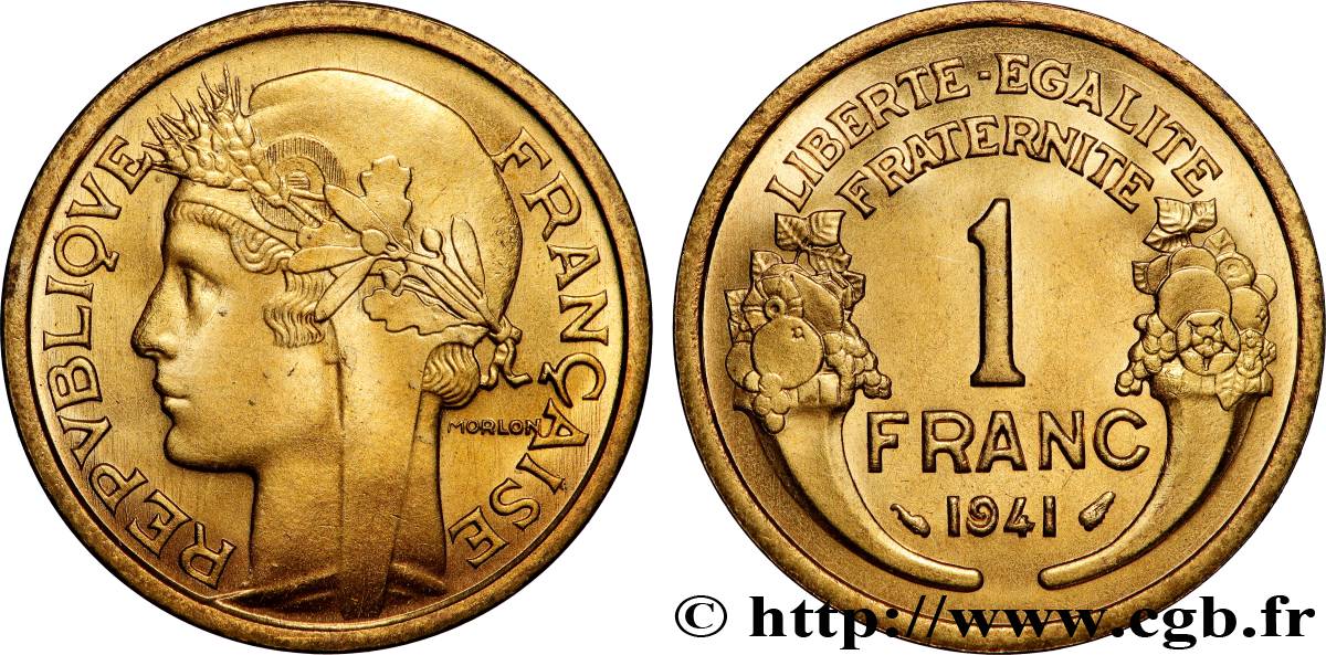 1 franc Morlon 1941 Paris F.219/12 FDC65 