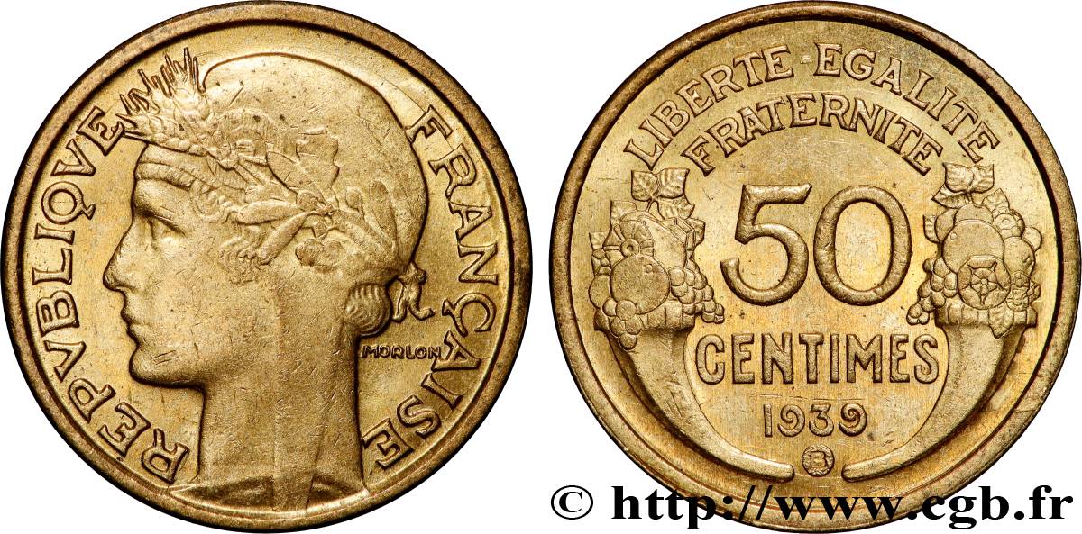 50 centimes Morlon 1939 Bruxelles F.192/16 SPL62 