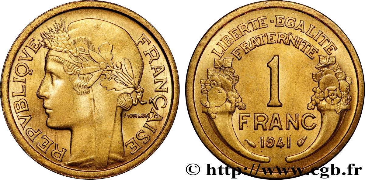1 franc Morlon 1941 Paris F.219/12 FDC65 