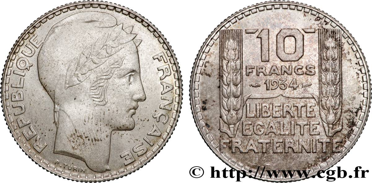 10 francs Turin 1934  F.360/7 MS 
