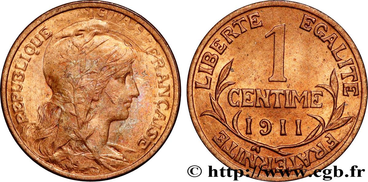 1 centime Daniel-Dupuis 1911 Paris F.105/13 SPL60 
