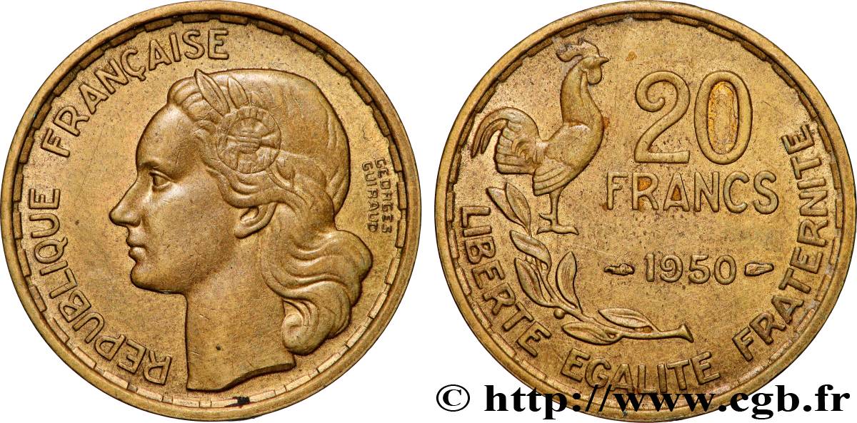 20 francs Georges Guiraud 1950  F.401/1 SPL 
