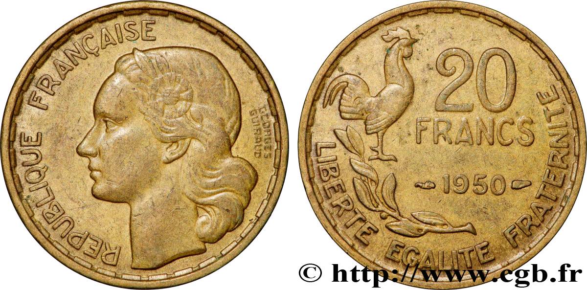 20 francs Georges Guiraud 1950  F.401/1 VZ 