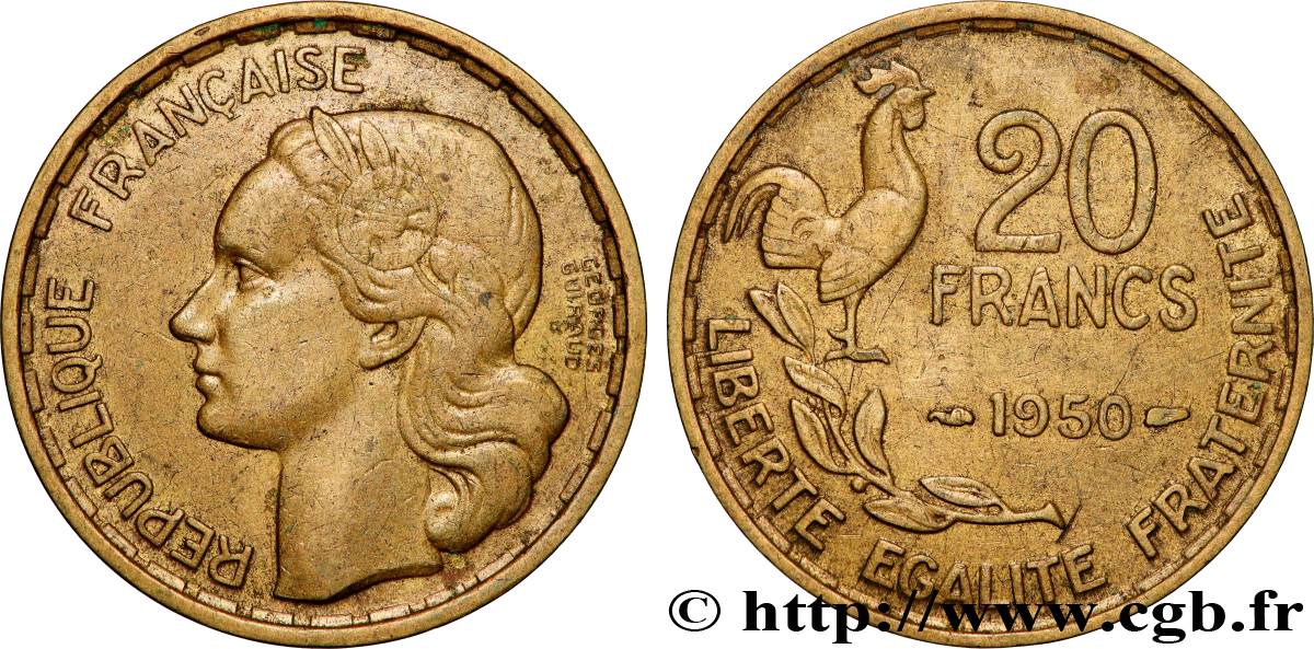 20 francs Georges Guiraud 1950  F.401/1 fVZ 